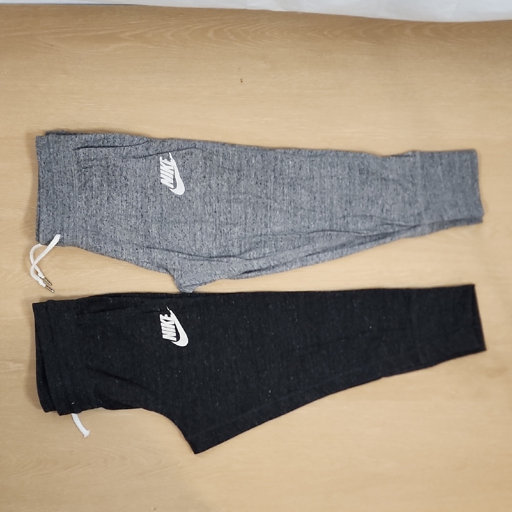 Nike Gray and Black Women's Pants